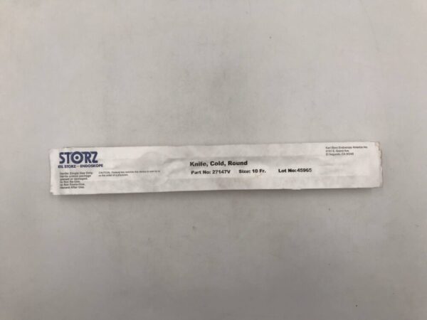 Storz 27147V Knife Cold Round 10Fr.