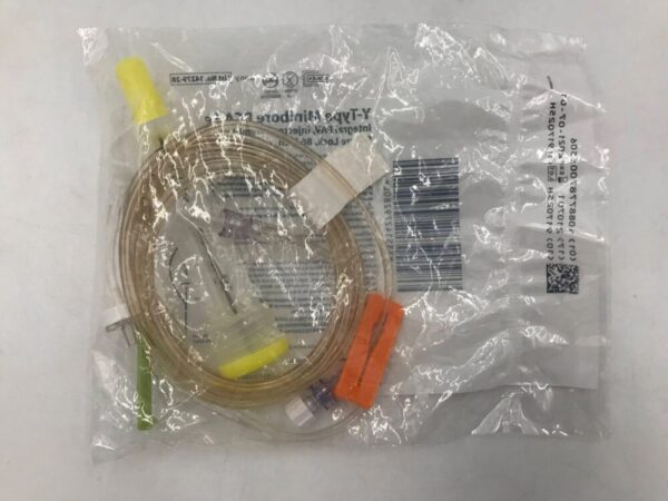 ICU MEDICAL 14279-28 Y-Type Minibore PCA Set Integral PAV Injector Assembly Secure Lock 86in (X)
