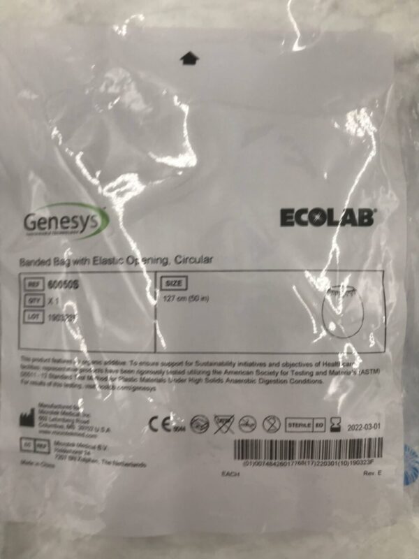 MICROTEK 60050S Genesys Ecolab Banded Bag w/Elastic Opening Circular 127cm (X)