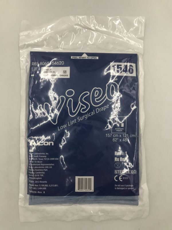 ALCON 8065154620 Viseo Low Lint Surgical Drape, 157cm x 121cm(X)