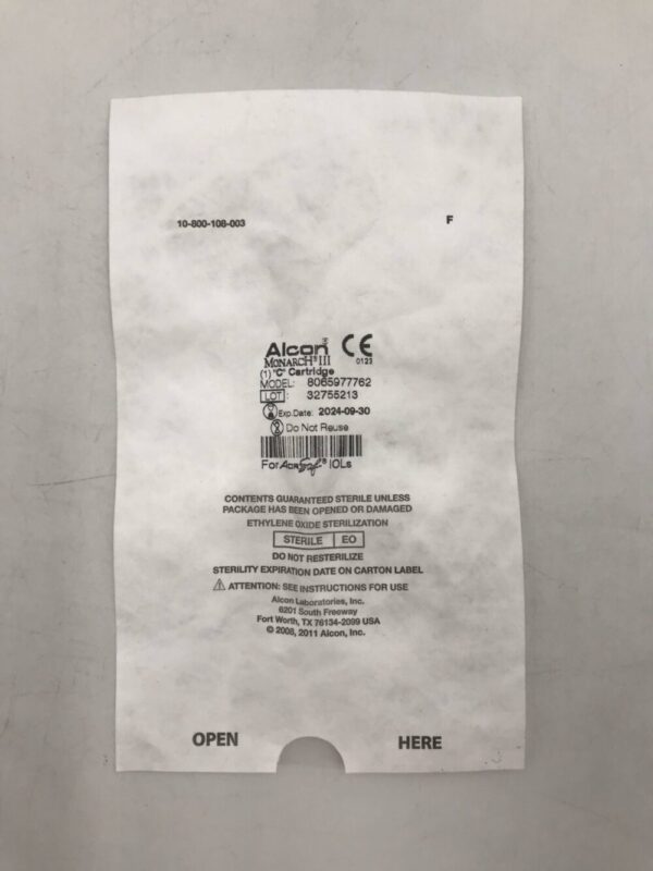 ALCON 8065977762 Monarch III "C" Cartridge