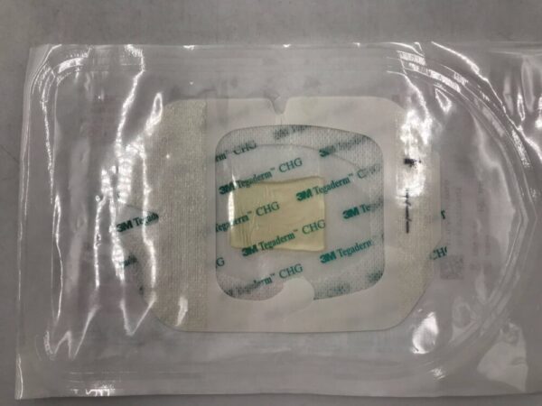 3M 1658 Tegaderm CHG Chlorhexidine Gluconate I.V. Securement Dressing 4in x 4-3/4in (X)