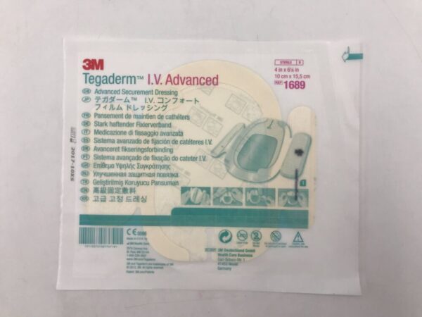 3M 1689 Tegaderm I.V. Advanced Securement Dressing 4in x 6-1/2in (X)
