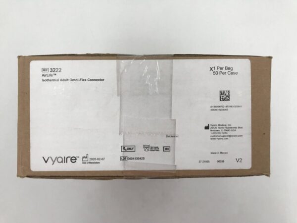 Vyaire Medical 3222 AirLife Isothermal Adult Omni-Flex Connector (50/Case)