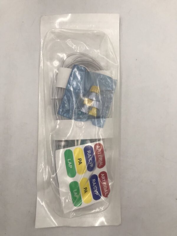 ICU Medical 42585-05 Transpac IV Monitoring Kit 84" Disposable Transducer 3ml Squeeze Flush Macrodrip (X)