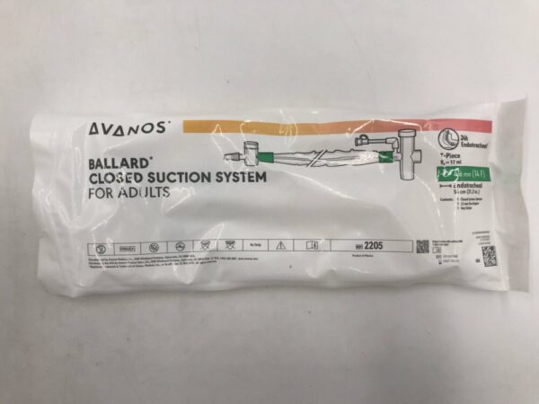 Avanos 2205 Ballard Closed Suction System For Adults 4.6m (14F) (10/Box)