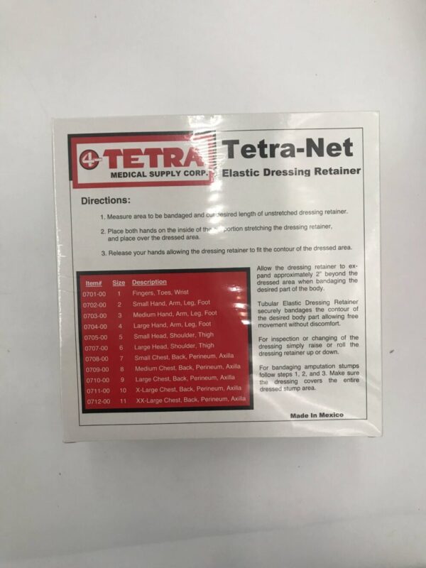 Tetra Medical Supply Corp. 0707-00 Tetra-Net Elastic Dressing Retainer Latex Free Size 6 25yards