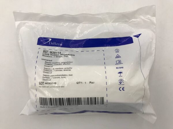 Deroyal M20114 Limb Holder Wrist/Ankle Seawave 2 Straps Ties Universal