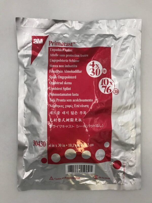 3M 30430 Primacast Unpadded Splint 4in x 30in (X)