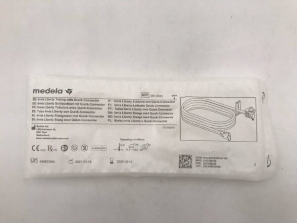 Medela 087.0025 Invia Liberty Tubing with Quick-Connector