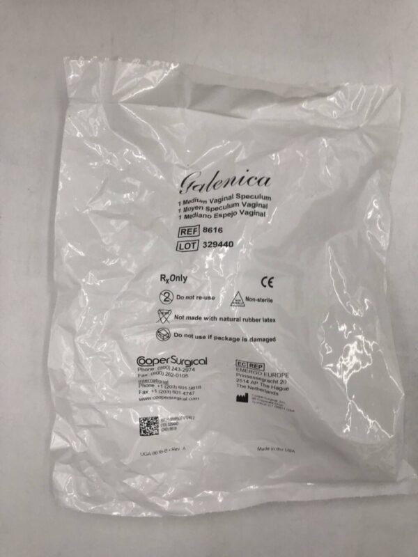 COOPER SURGICAL 8616 Galenica Vaginal Specula Medium (50/Case)