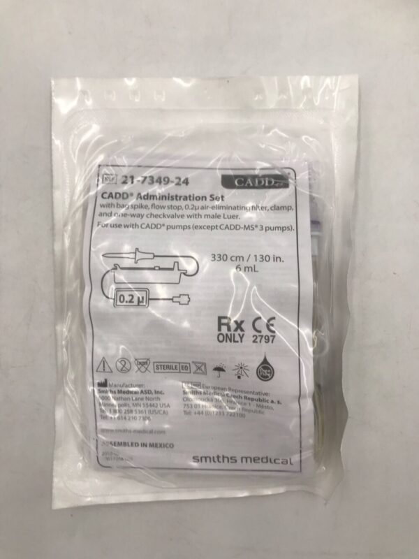 SMITHS MEDICAL 21-7349-24 CADD Administration Set 330cm x 6mL