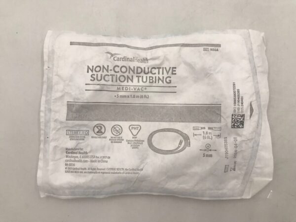 CARDINAL HEALTH N56A Medi-Vac Non-Conductive Suction Tubing 5mm x 1.8mm(6ft)