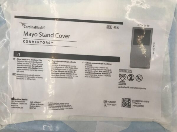 CARDINAL HEALTH 8337 Convertors Mayo Stand Cover 22.75in x 55.5in