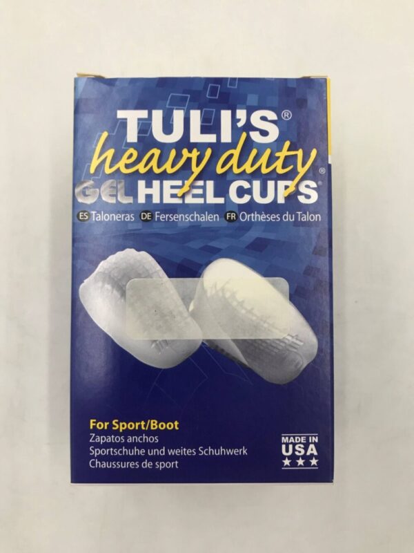 MEDI-DYNE Tuli's Heavy Duty Gel Heel Cups Small for Under 80lbs (1Pair/Box)