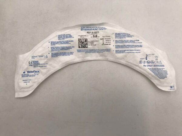 TELEFLEX 5-10311 Hudson RCI Sheridan/HVT High Volume Tapered Cuffed Tracheal Tube, Murphy Eye, Oral/Nasal 5.5mm (X)