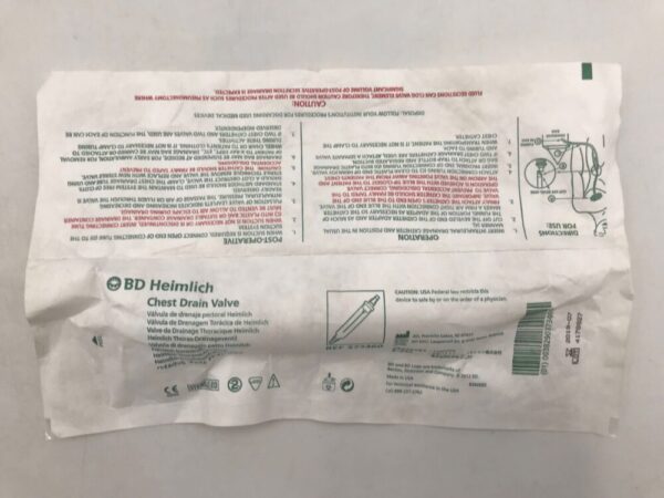 BD 373460 Heimlich Chest Drain Valve (X)