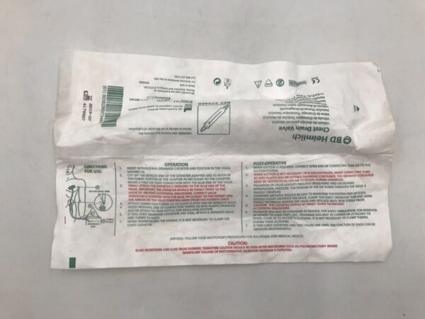 BD 373460 Heimlich Chest Drain Valve (X)