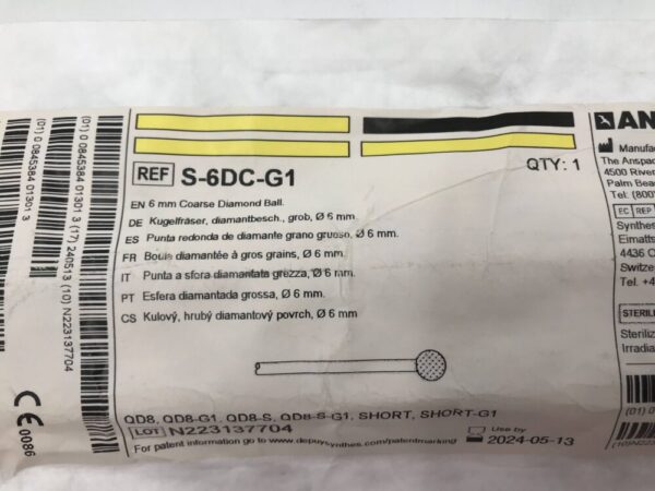 ANSPACH S-6DC-G1 Coarse Diamond Ball 6mm