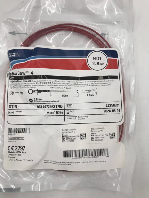 BOSTON SCIENTIFIC 1503 Radial Jaw 4 HOT Single-Use Biopsy Forceps 2.8mm