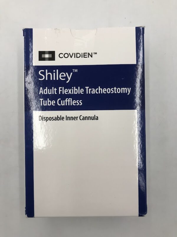 Covidien 7UN80H Shiely Adult Flexible Tracheostomy Tube Cuffless Disposable Inner Cannula 8.0mm I.D. 11.4mm O.D. (X)