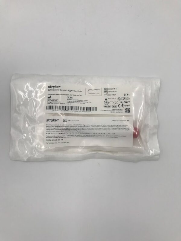 STRYKER 5450-815-114 Sonic Control Serrated Aggressive Knife (X)