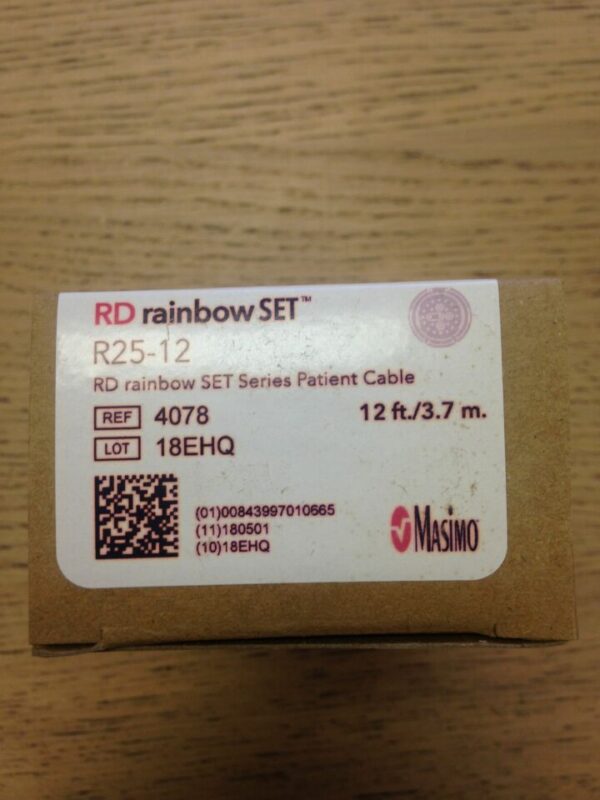 MASIMO 4078 Rainbow SET Series Patient Cable, 12Fr/3.7m