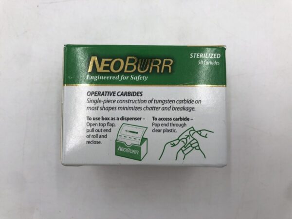 Denteq RA 6 NeoBurr Operative Carbide Round Right Angle-Latch Type Head Dia. 1.8mm Length 1.6mm (50/Box)