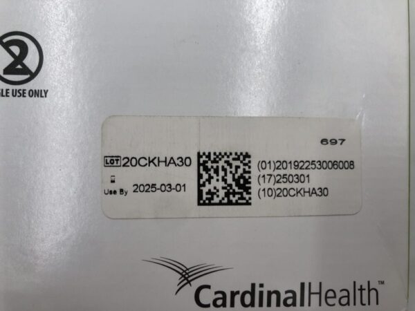 Cardinal Health AT71039 Surgical Mask with Horizontal Ties Blue 80mm Hg Level 1 (50/Box)