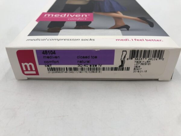 Mediven 48104 Compression Stockings Comfort Calf Closed Toe Natural 30-40 Size IV