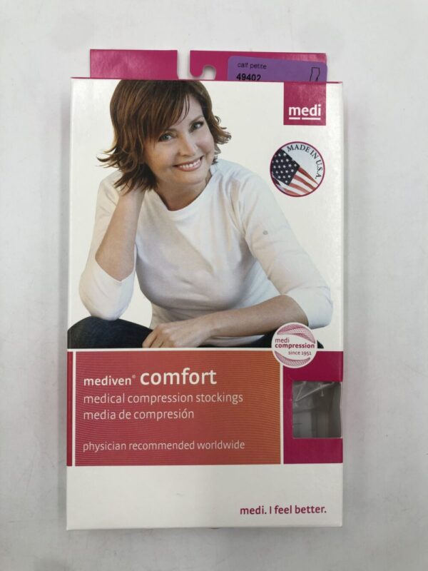 Mediven 49402 Compression Stockings Comfort Calf Petite Open Toe Natural 30-40 Size II