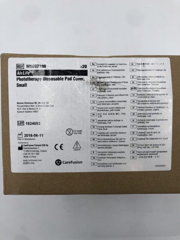 CareFusion M1097108 AirLife Phototherapy Disposable Pad Cover Small (20/Box)