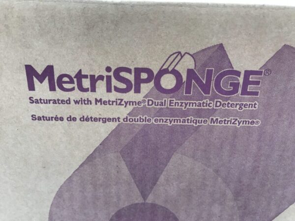 Metrex 10-4025 MetriSponge Saturated with MetriZyme Dual Enzymatic Detergent Sponge (4/Box)(100/Case) (X)