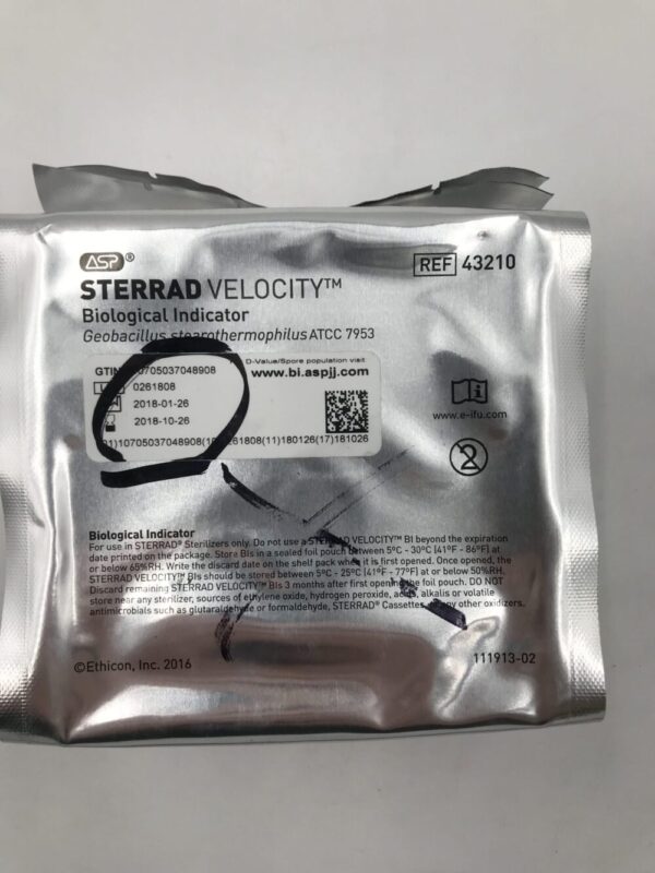 ASP 43210 Sterrad Velocity Biological Indicator (X)
