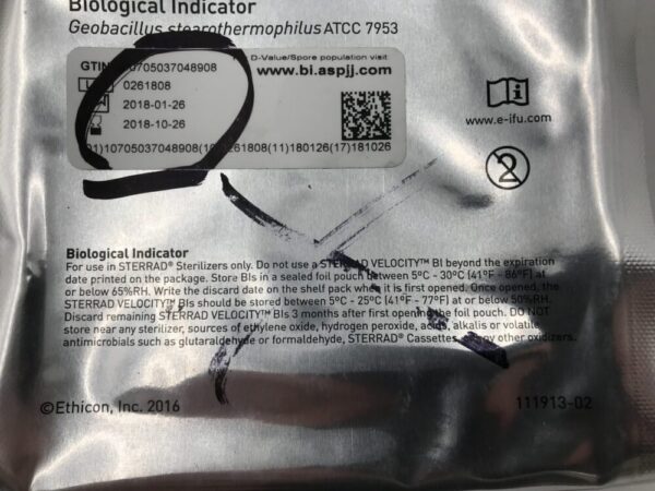ASP 43210 Sterrad Velocity Biological Indicator (X)