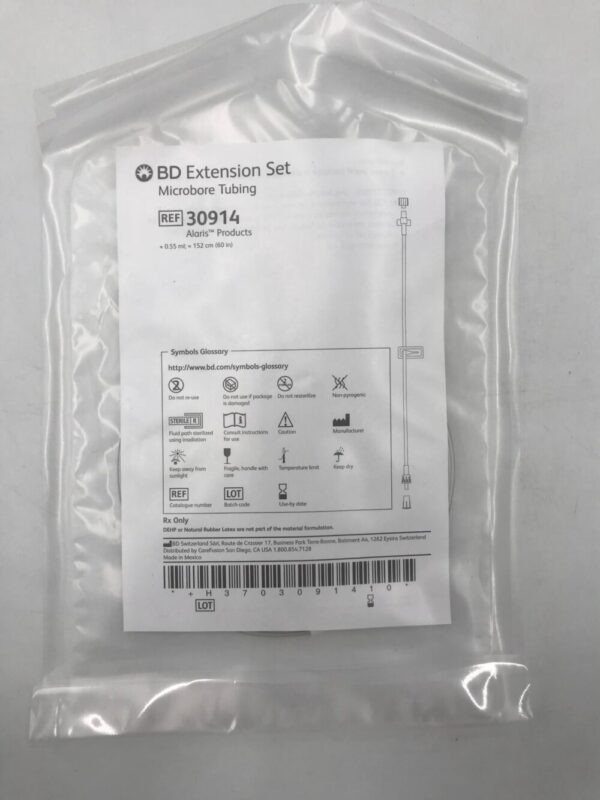 BD 30914 Microbore Tubing ≈.055ml; ≈ 152cm (60in)