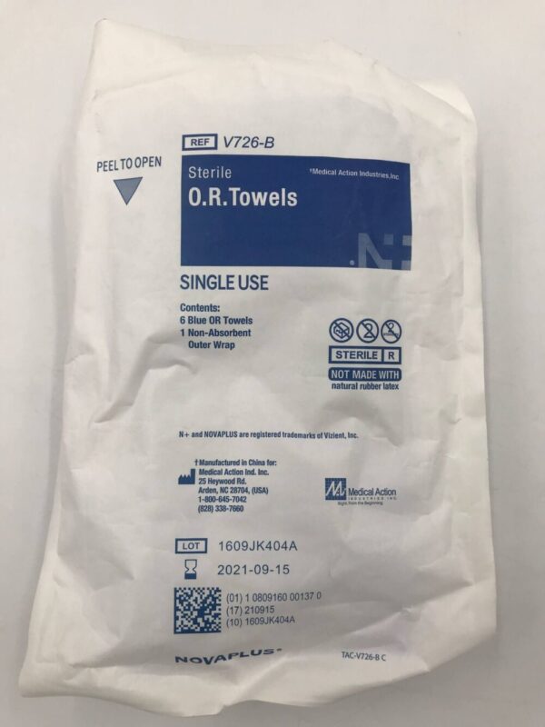Medical Action V726-B Novaplus Sterile O.R. Towels (X)