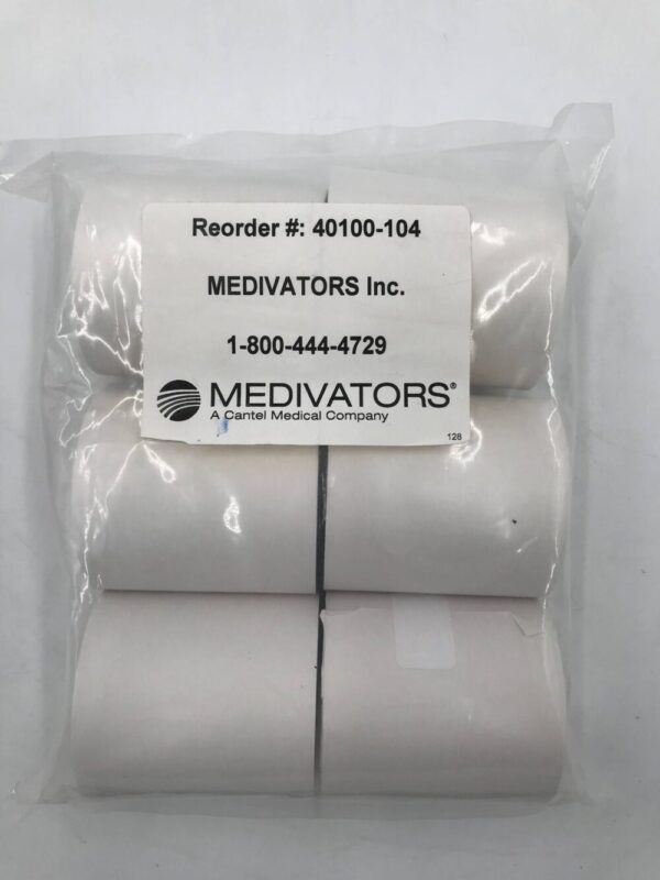 Medivators 40100-104 Printer Paper Single Ply with Spindle Hole (6 Pack)