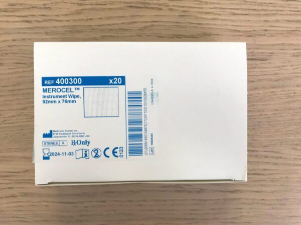 MEDTRONIC XOMED 400300 Merocel Instrument Wipe 92x76mm (20/Box)
