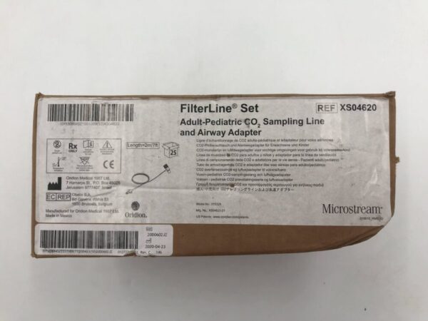 Oridion XS04620 Microstream FilterLine Set Adult-Pediatric CO2 Sampling Line and Airway Adapter (25/Box)