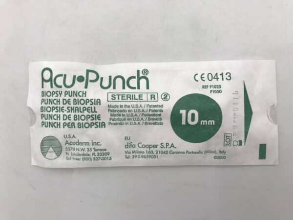 Acuderm P1025 Acu Punch Biopsy Punch 10mm (X)