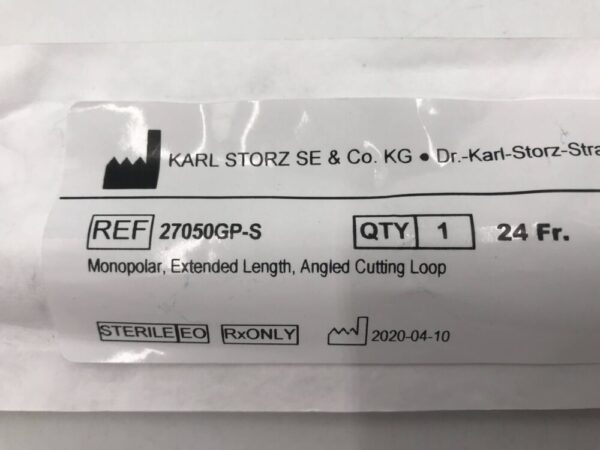 Storz 27050GP-S Monopolar Extended Length Angled Cutting Loop 24Fr
