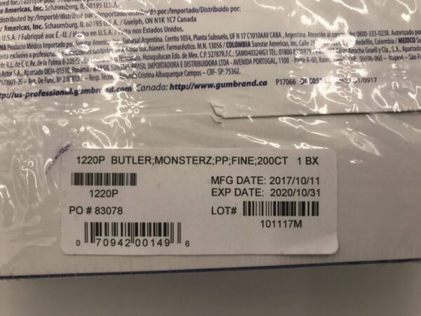 Pascal International 1220P Butler Monsterz Prophy Paste (200/Box) (X)
