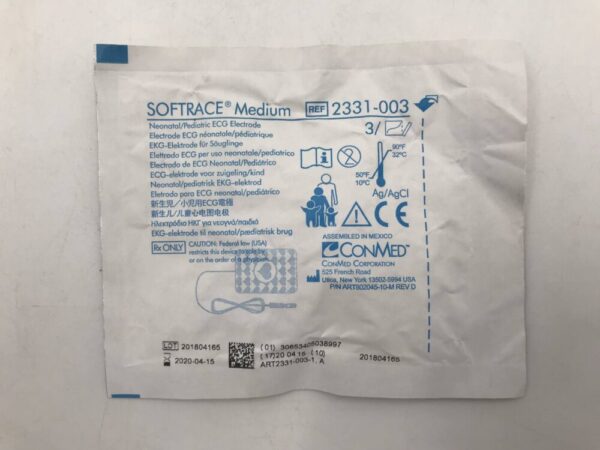 ConMed 2331-003 Softrace Medium Neonatal/Pediatric ECG Electrode (X)