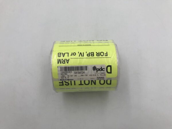 PDC 59704724 "Do Not Use Label" 500/QRL Yellow