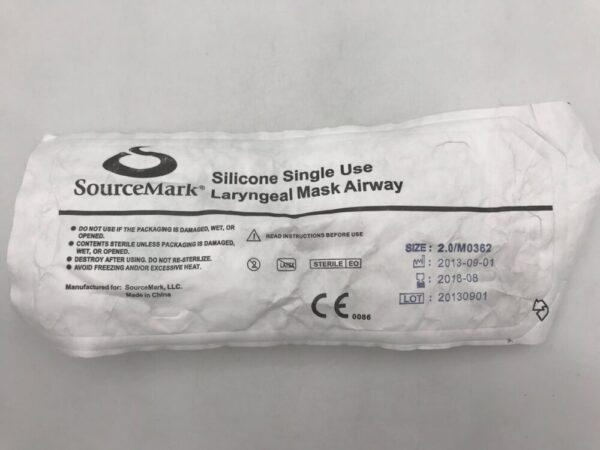 SourceMark M0362 Silicone Single Use Laryngeal Mask Airway 2.0 (X)