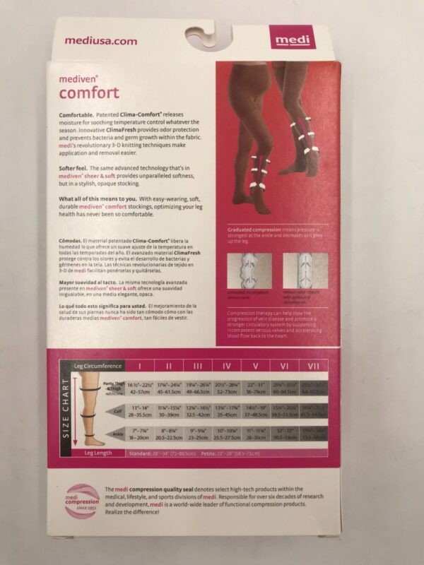 Mediven 48903 Compression Stockings Comfort Panty Closed Toe Natural Size III 30-40