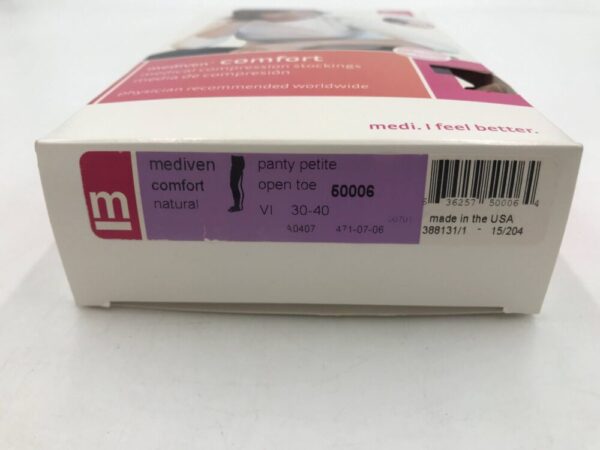 Mediven 50006 Compression Stockings Comfort Panty Petite Closed Toe Natural Size VI 30-40