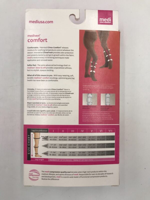 Mediven 50006 Compression Stockings Comfort Panty Petite Closed Toe Natural Size VI 30-40