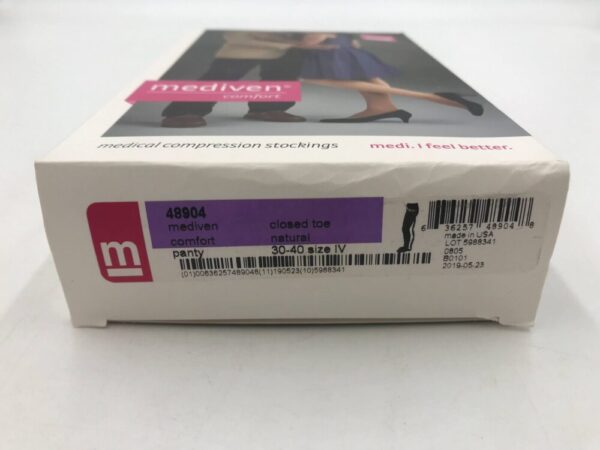 Mediven 48904 Compression Stockings Comfort Panty Closed Toe Natural Size IV 30-40